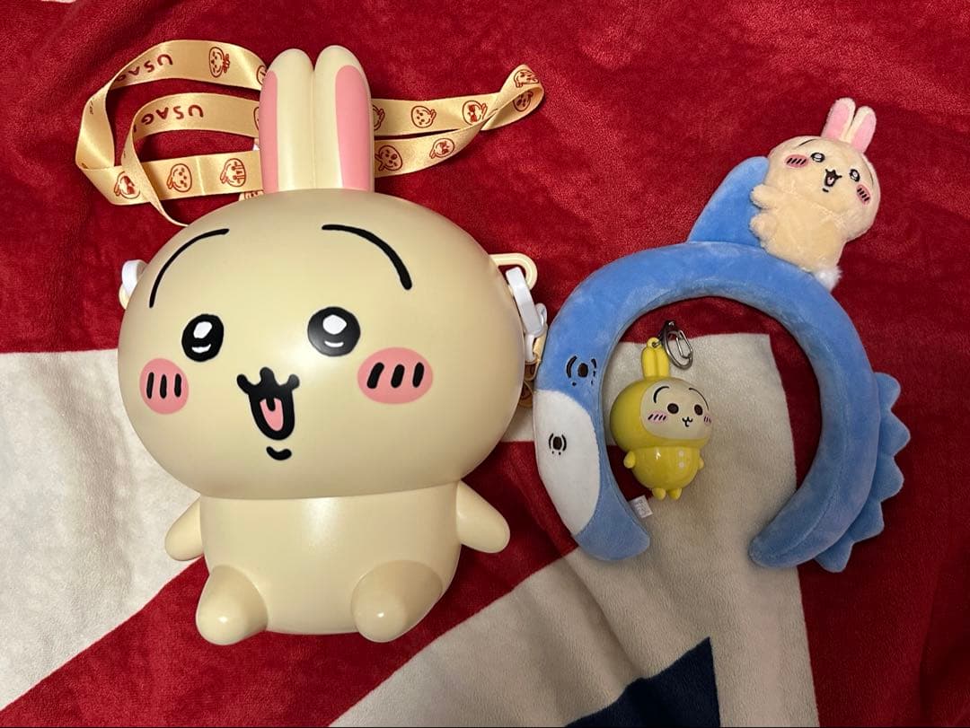 ちいかわパーク うさぎセット ポップコーンケース カチューシャ キーホルダー
