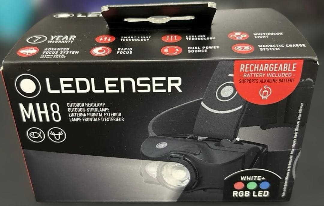 MH8シリーズ LED ヘッドライト 充電式 登山 釣り 電池式 ハイブリット型