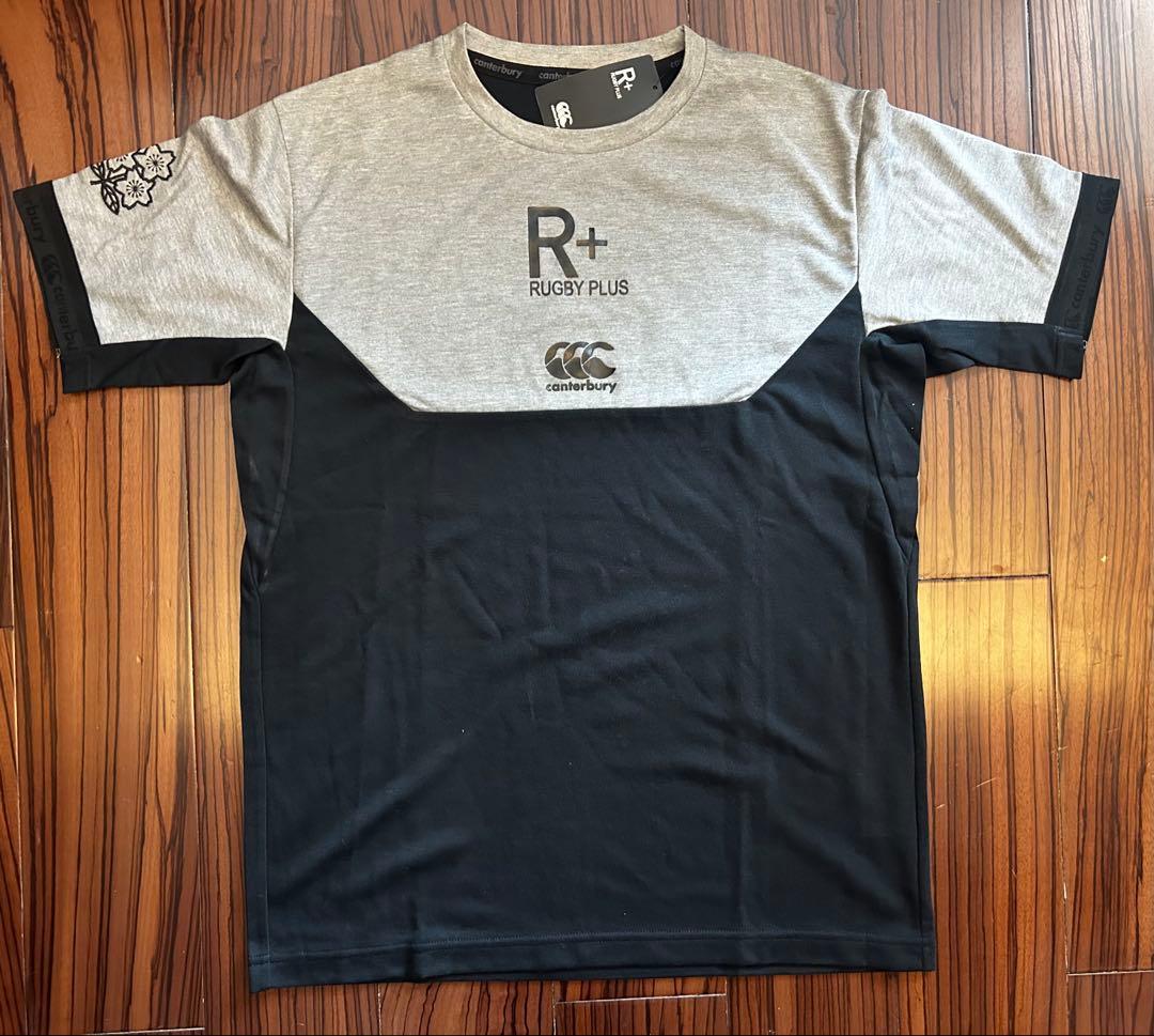 【新品未使用】カンタベリー　R+　ラグビー日本代表 ワークアウトTシャツ　黒　L