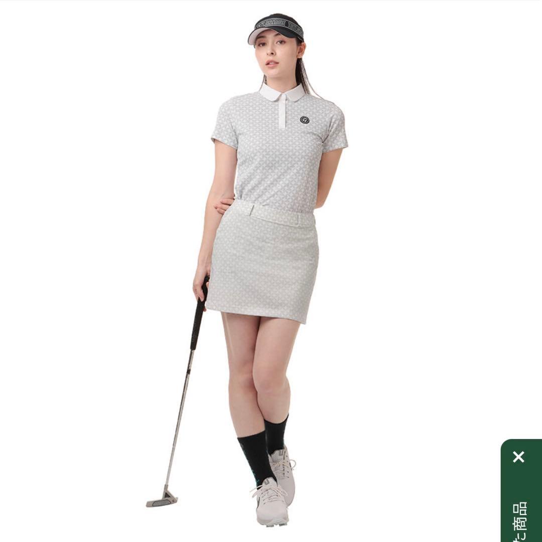 ラスト１点【TaylorMade】XS 新品✨総柄ロゴスカート　インナー付