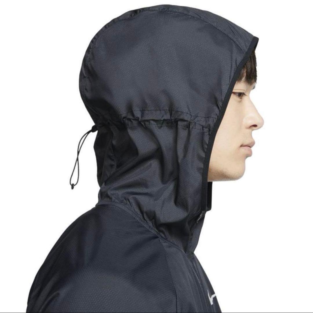 [新品] NIKE ナイキ　ランニングジャケット　パーカー　Mサイズ　ブラック