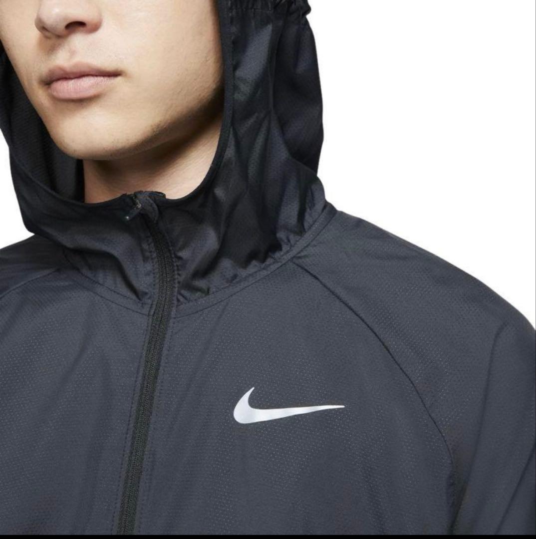 [新品] NIKE ナイキ　ランニングジャケット　パーカー　Mサイズ　ブラック