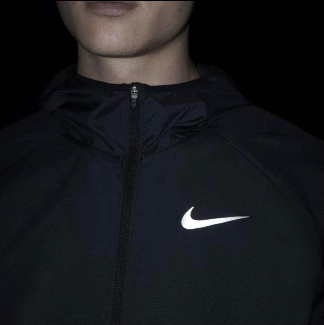 [新品] NIKE ナイキ　ランニングジャケット　パーカー　Mサイズ　ブラック