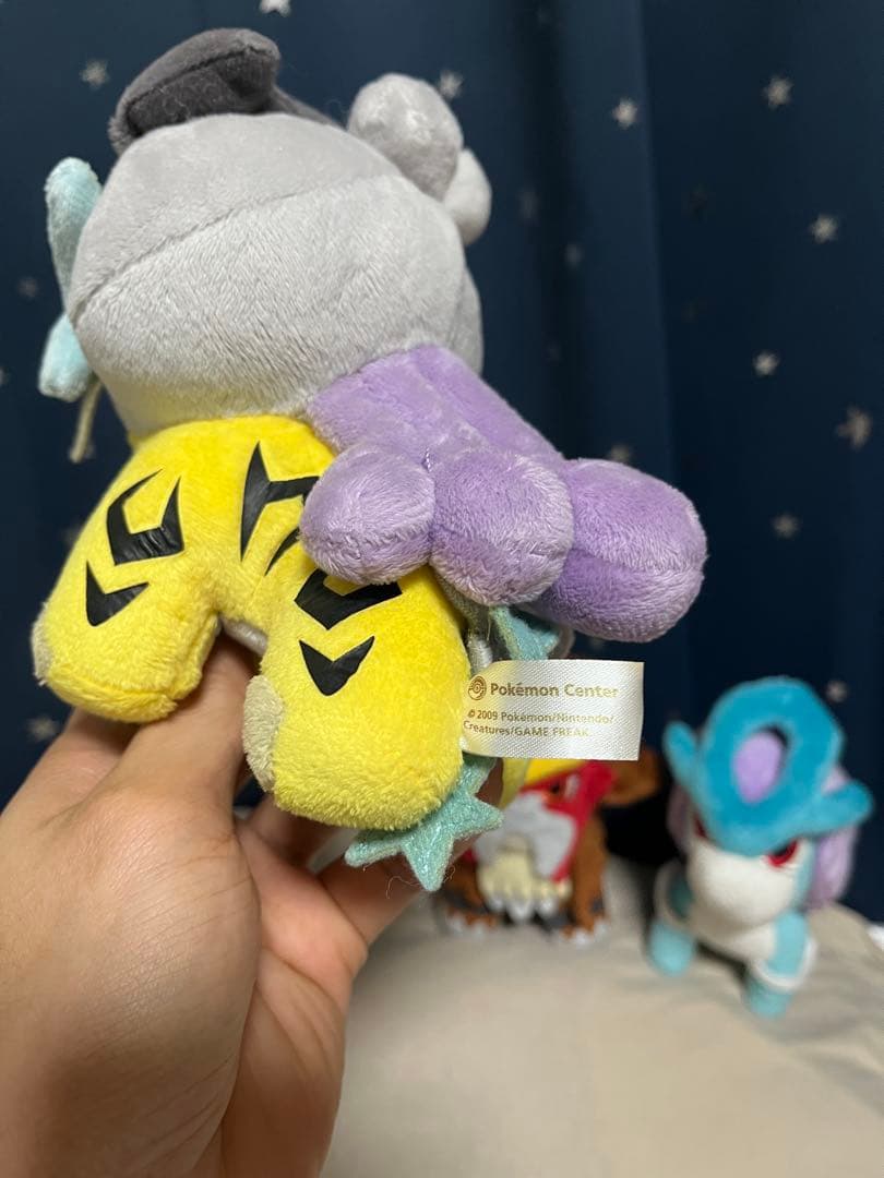 ポケドール エンテイ スイクン ライコウ ポケモンセンター ぬいぐるみ 2009