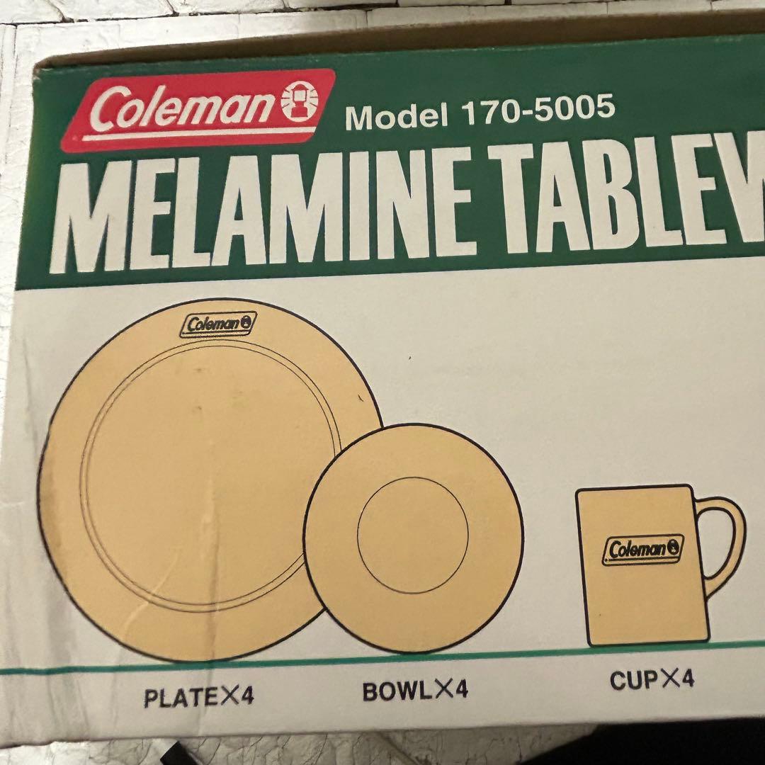 未使用品！ Coleman メラミン食器 テーブルウェアセット ビンテージ