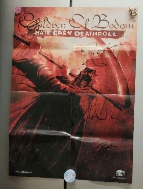 ★希少★Children Of Bodom 全員サイン入りポスター