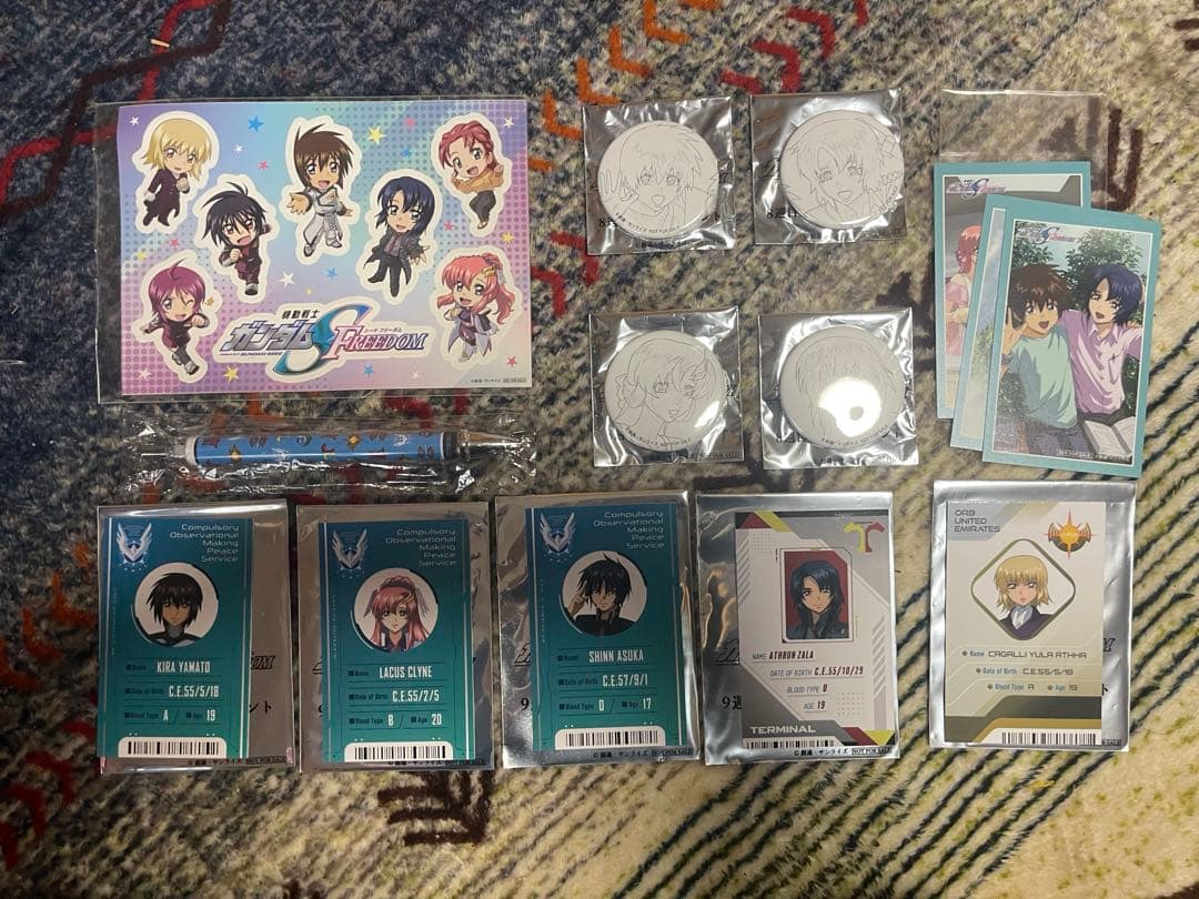 値下、機動戦士ガンダムSEED FREEDOM、劇場入場特典 フルコンプセット