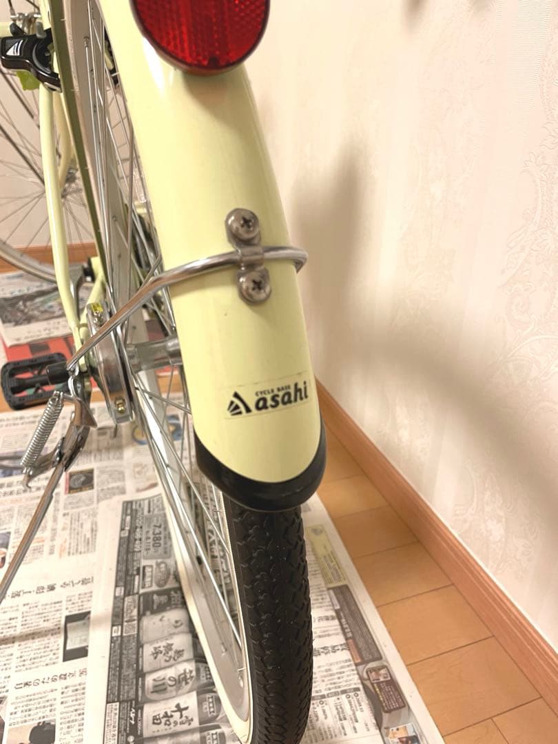 【神奈川県引取限定】自転車　26インチ 女の子6段変速asahi イエロー