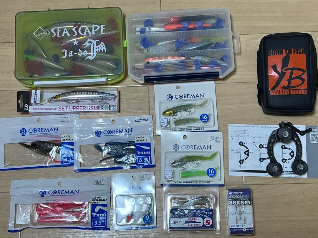 シーバスルアーセット　ワインド　フィッシングツール　バケットマウスまとめ売り