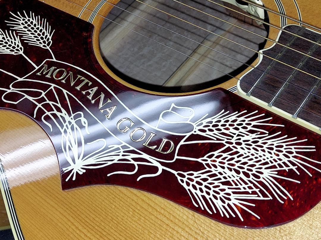 ◆　新品同様　Gibson　J-200　モンタナゴールド　バーズアイ　◆