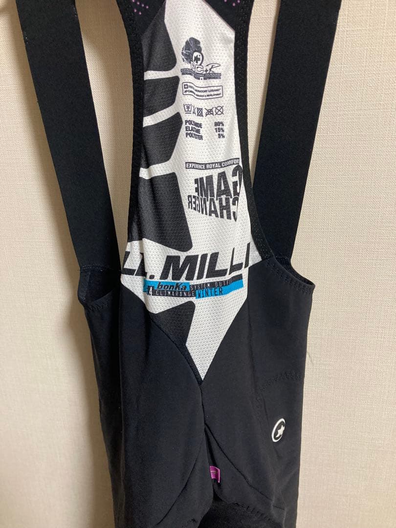 アソス assos LL MILLE ウインタービブ　ビブタイツ　Sサイズ