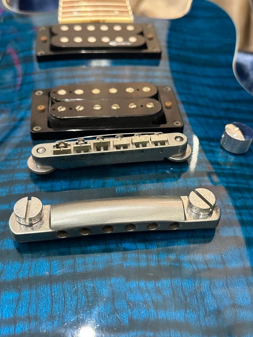 【希少品ギター】フェルナンデス　APG -55S Blue 青虎目