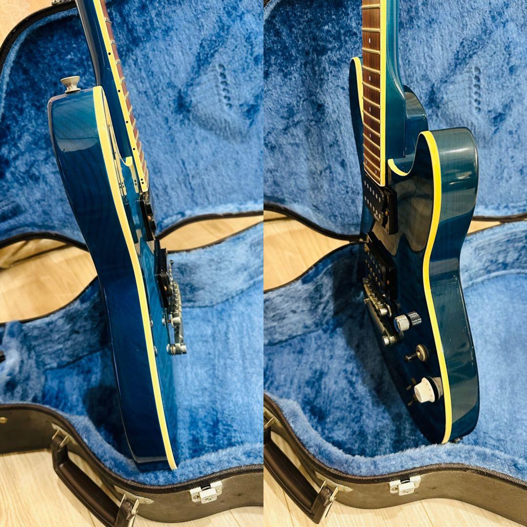 【希少品ギター】フェルナンデス　APG -55S Blue 青虎目