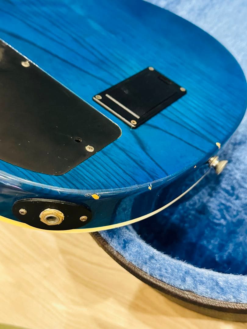 【希少品ギター】フェルナンデス　APG -55S Blue 青虎目