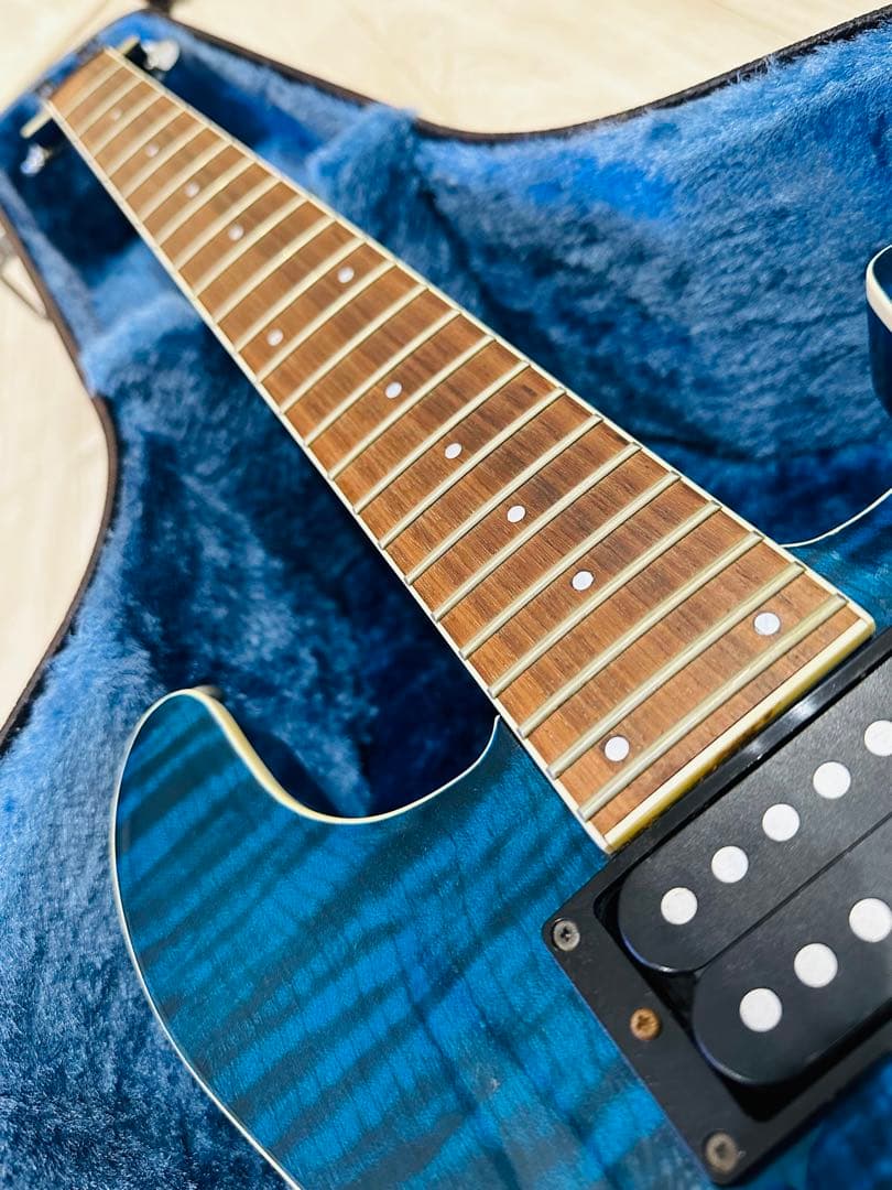 【希少品ギター】フェルナンデス　APG -55S Blue 青虎目