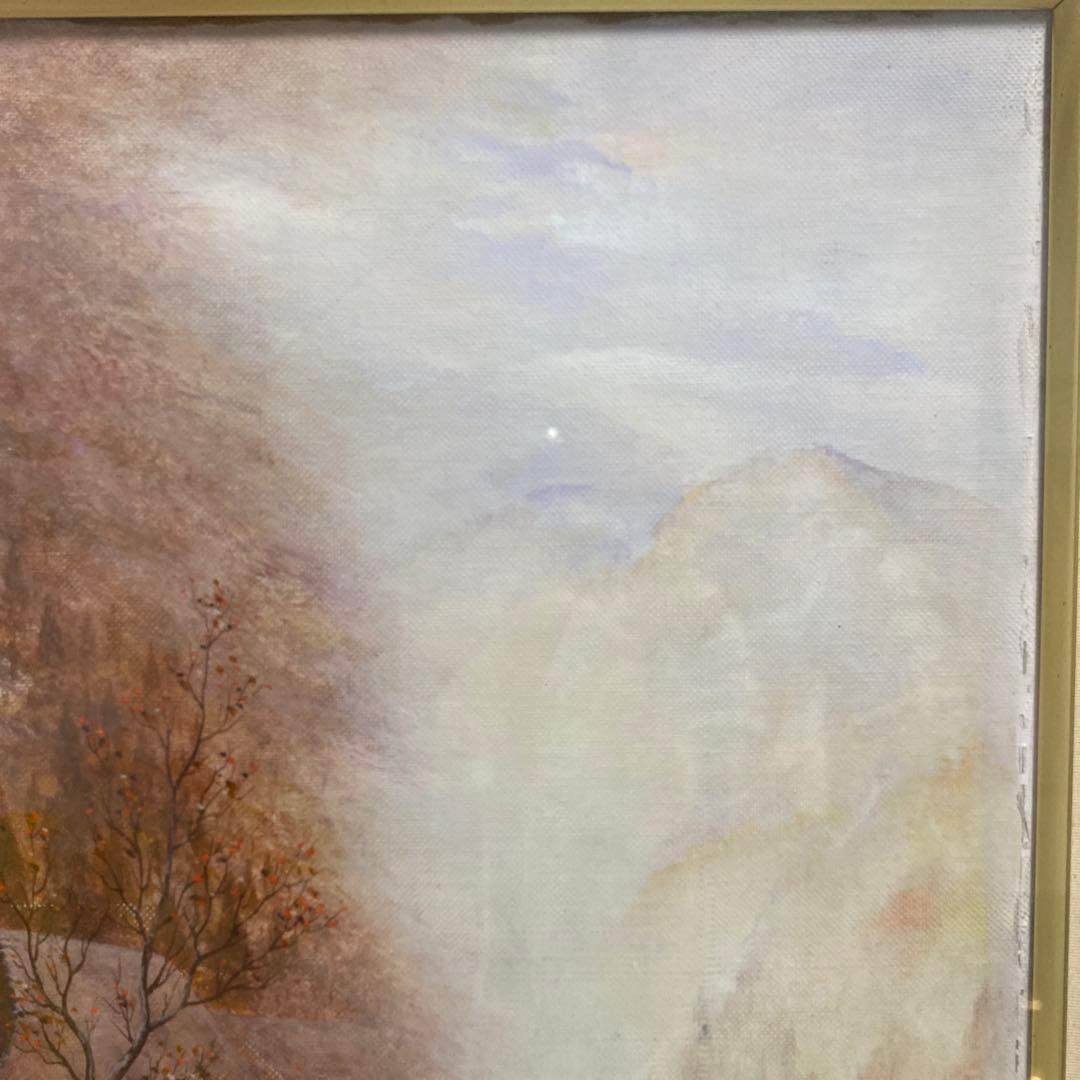 油彩画 風景画 油絵 絵画 額付き 額装 壁掛け インテリア