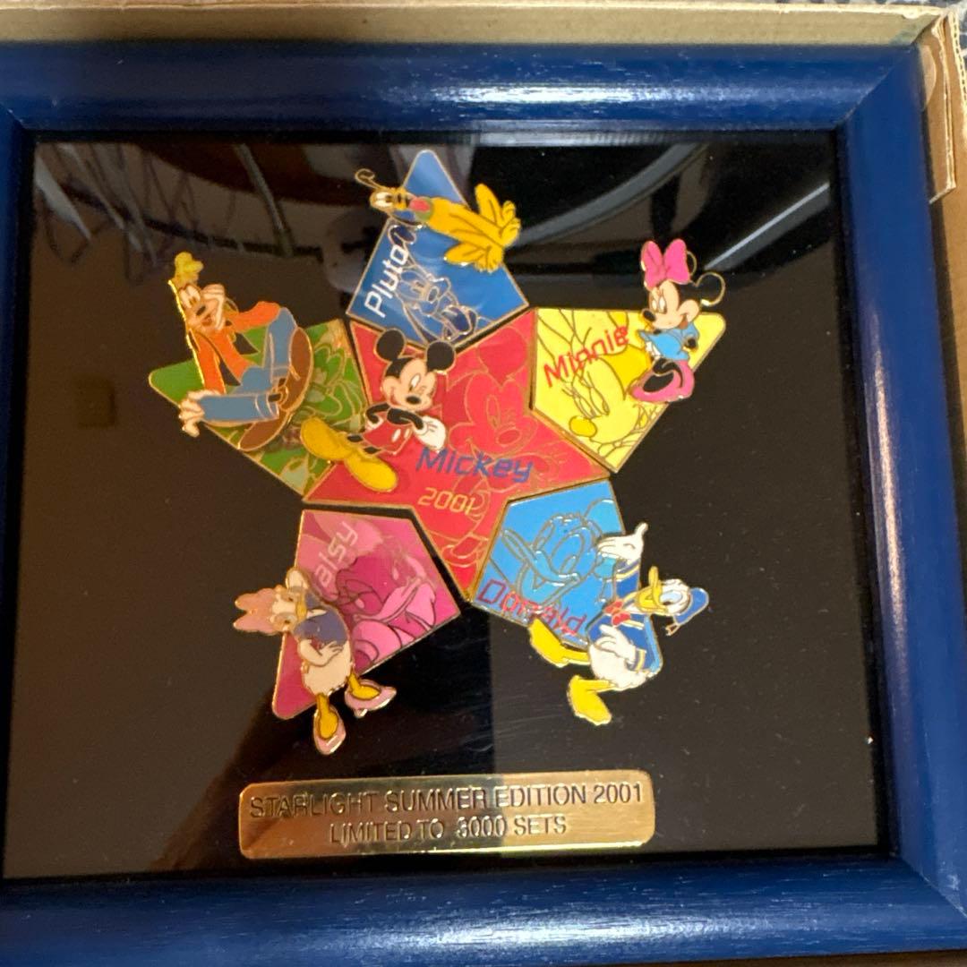 ディズニー　ピンバッジ　スターパズルピンセット