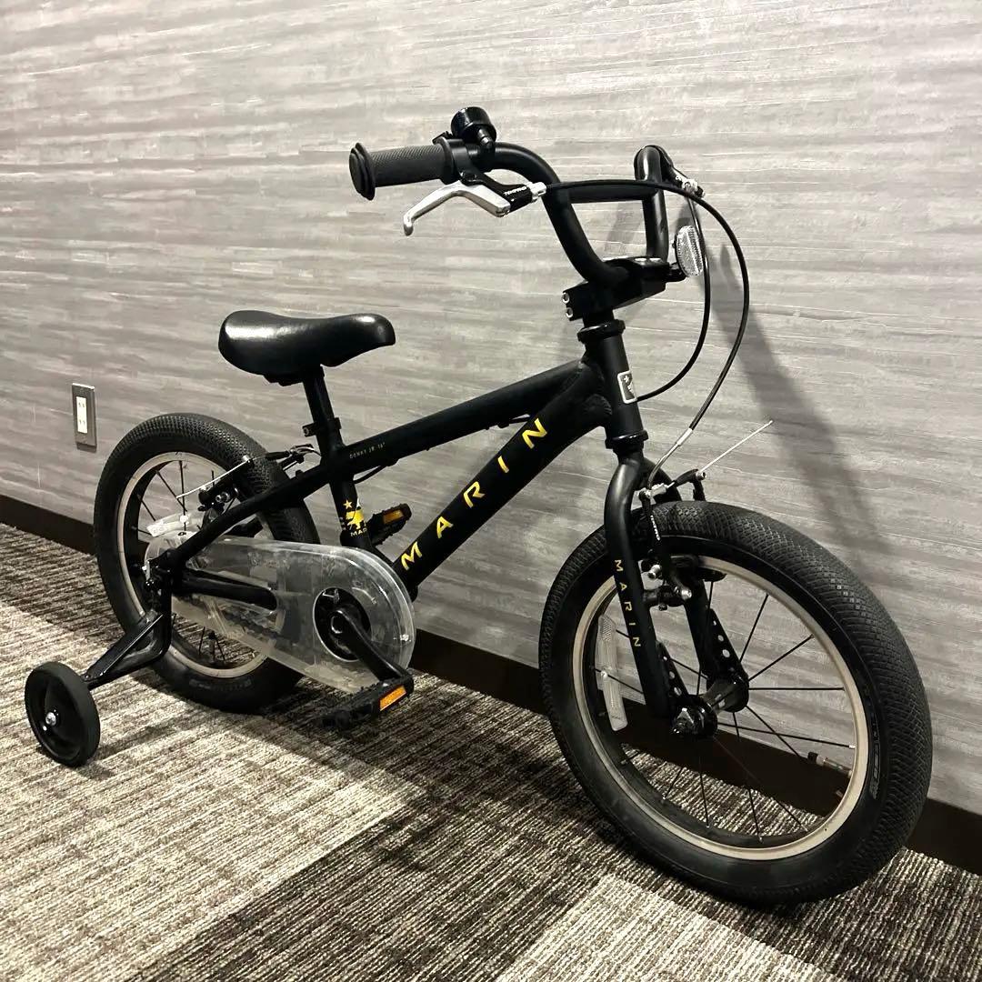 MARIN 16インチ 補助輪付自転車 マットブラック