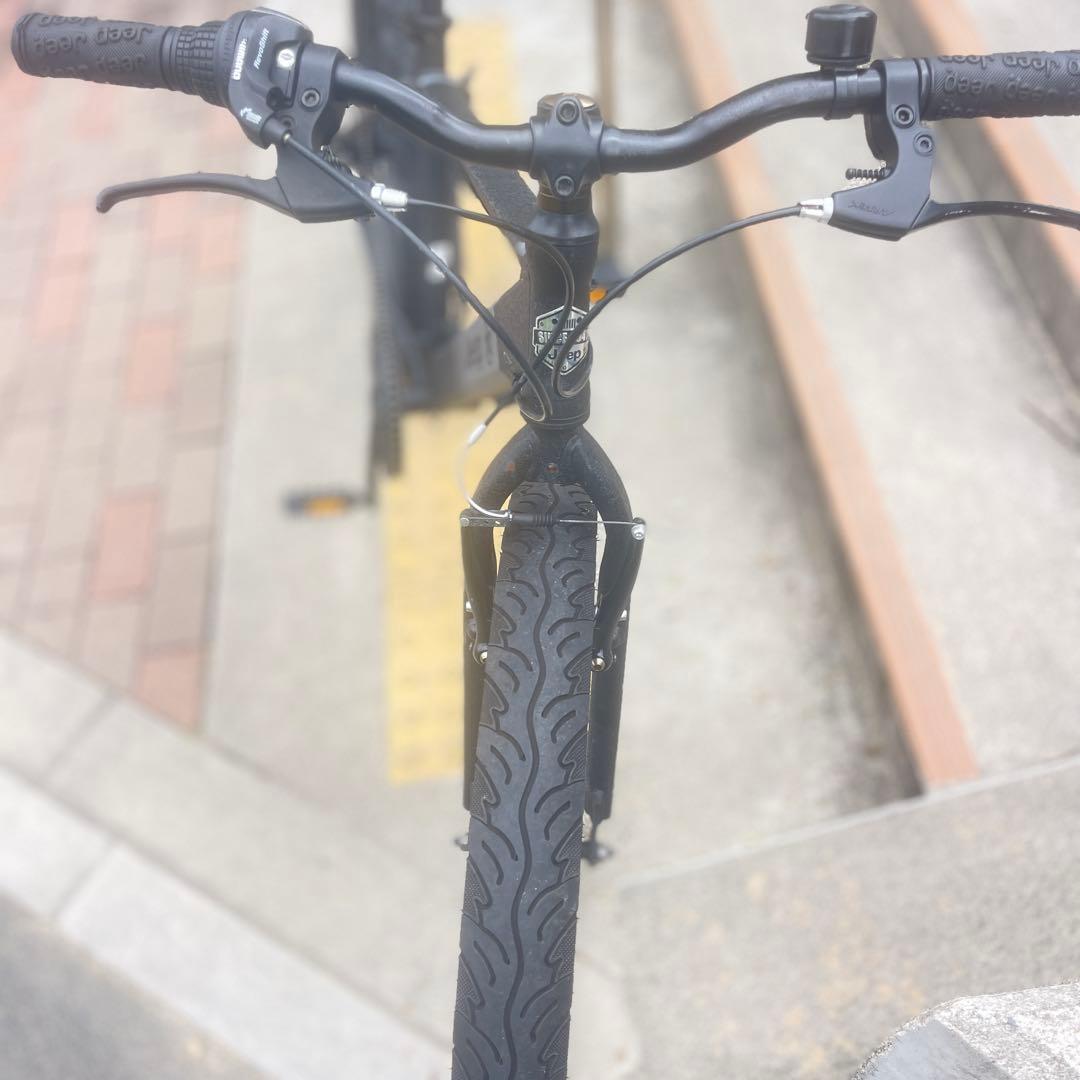 Jeep 26型セミファット 21-22モデル 黒 シート固着（股下92cm）