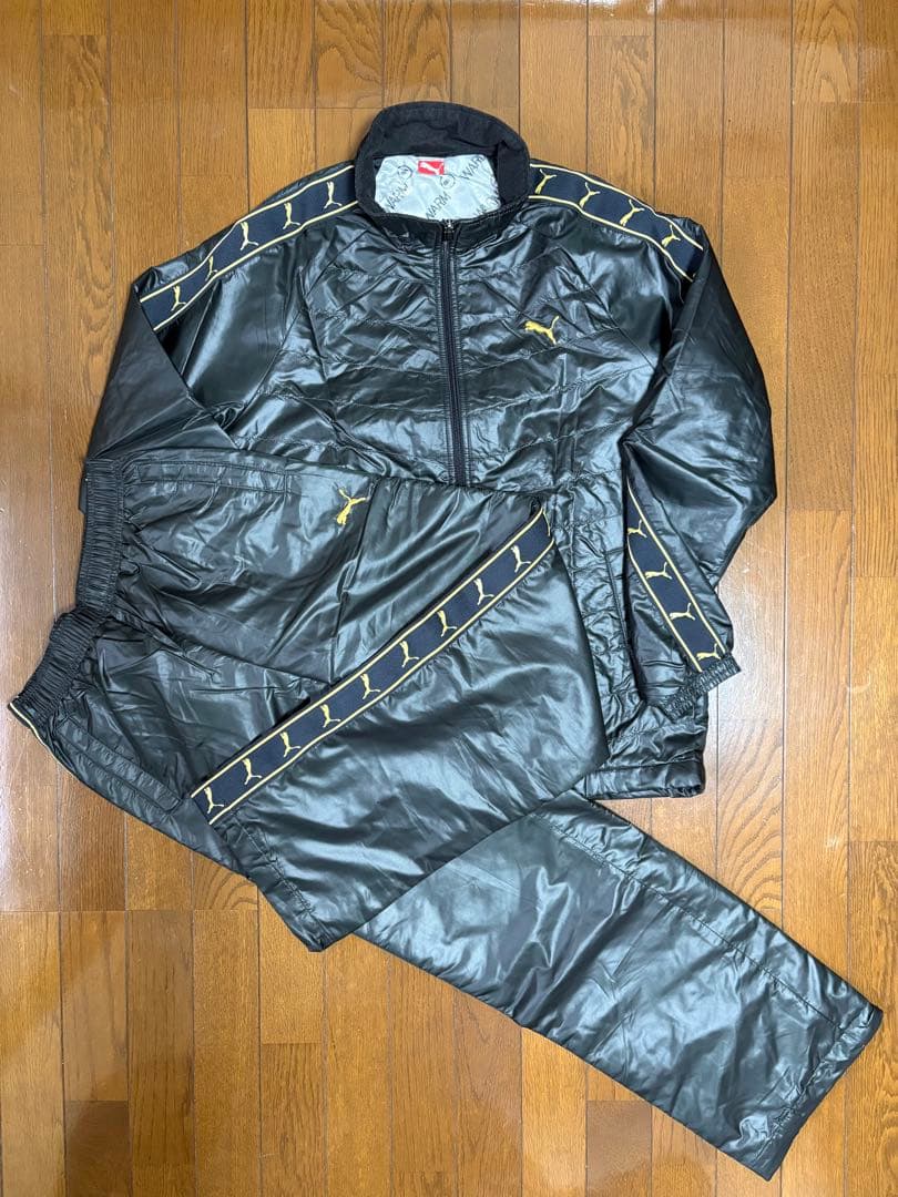 PUMA ジャージ上下セット ブラック サイズＬ