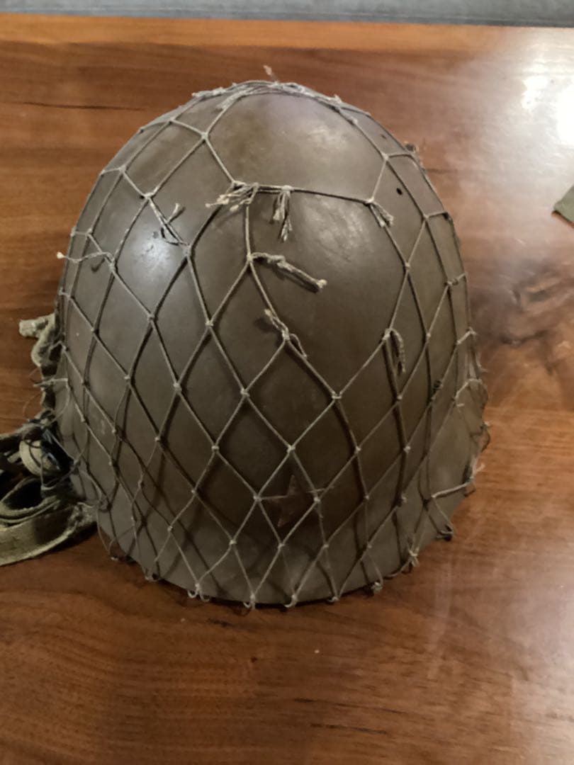日本軍　鉄ヘル　陸軍帽子　セット