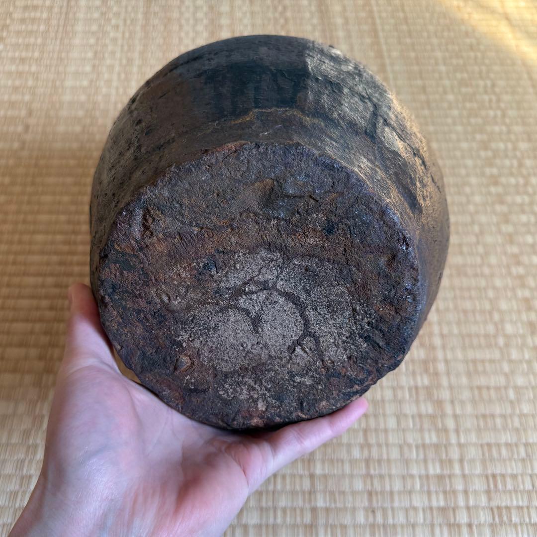 古越前 壺 種壺 桃山時代 施釉 窯印 古備前 古常滑 古丹波 古美術 骨董