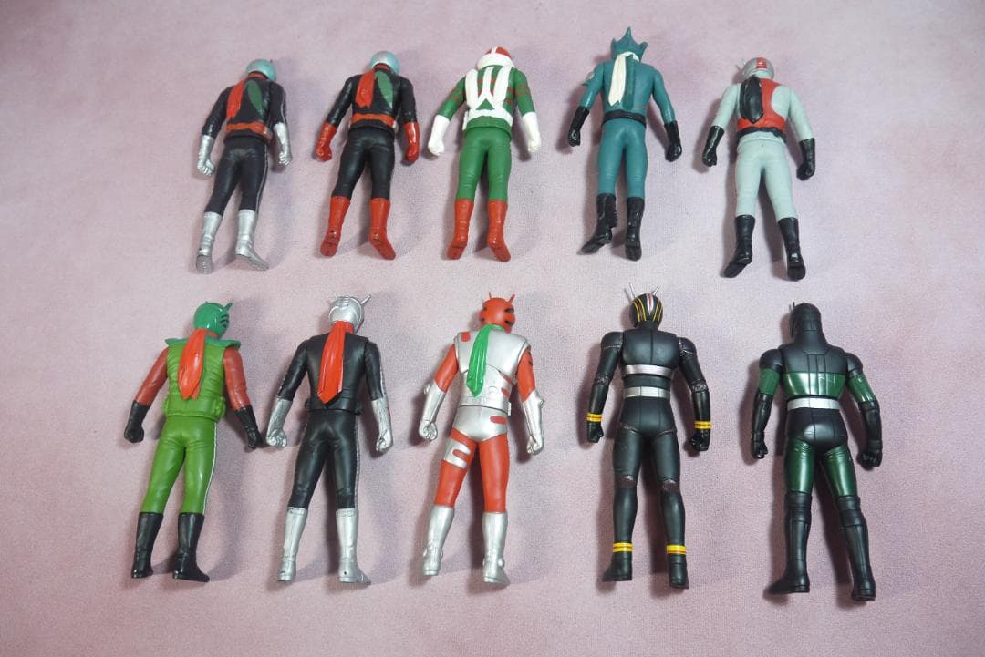 レジェンドライダーシリーズ　昭和シリーズ　ソフビ10体