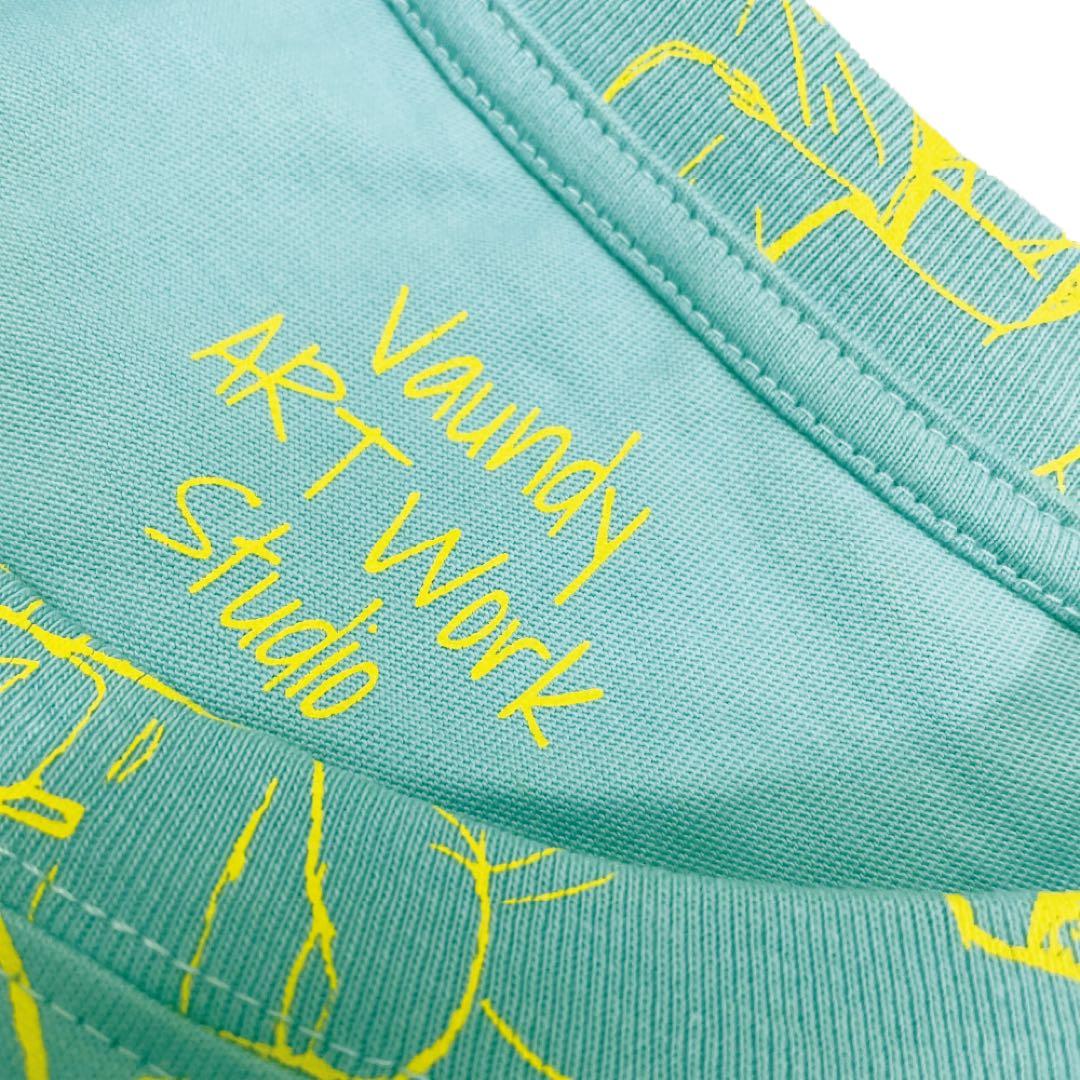 vaundy 長袖Tシャツ 青と黄のデザイン