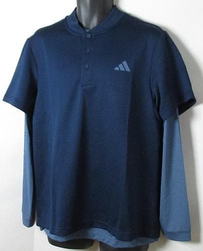 新品 アディダス ゴルフ　レイヤードセット 半袖シャツ&長袖シャツ/XL