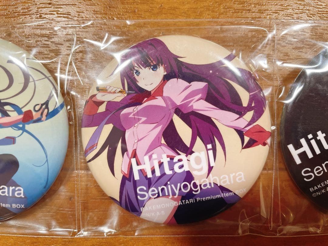 化物語 戦場ヶ原ひたぎ 缶バッジ 3個セット ねんどろいど 限定 プレミアム