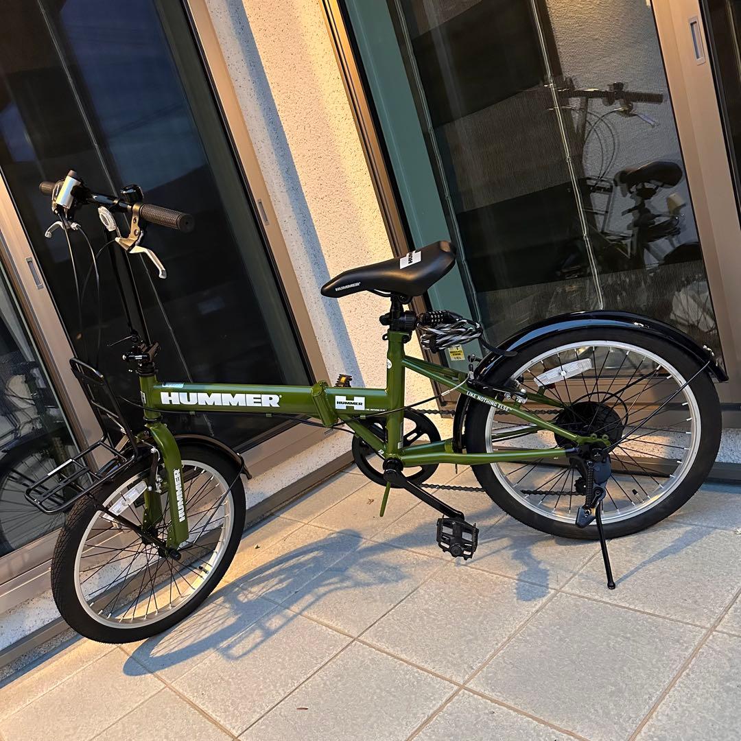 HUMMER 折りたたみ自転車 大人用【手渡し限定】
