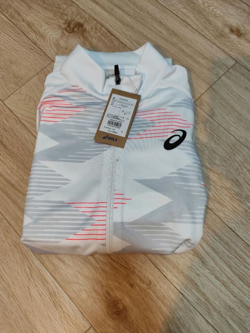 ASICS ジャージ ジャケット 2031E539 XL ホワイト　アシックス