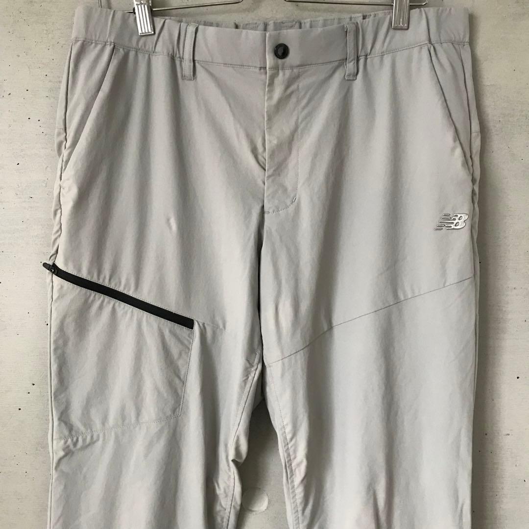 【並品】LLサイズ ニューバランスゴルフ 撥水 ストレッチジョガーパンツ 薄灰