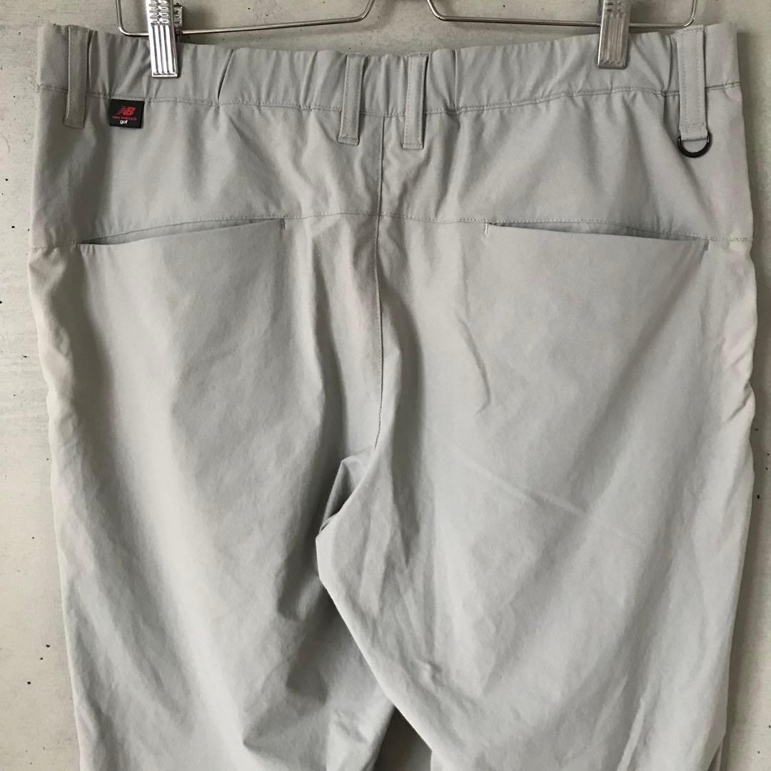 【並品】LLサイズ ニューバランスゴルフ 撥水 ストレッチジョガーパンツ 薄灰