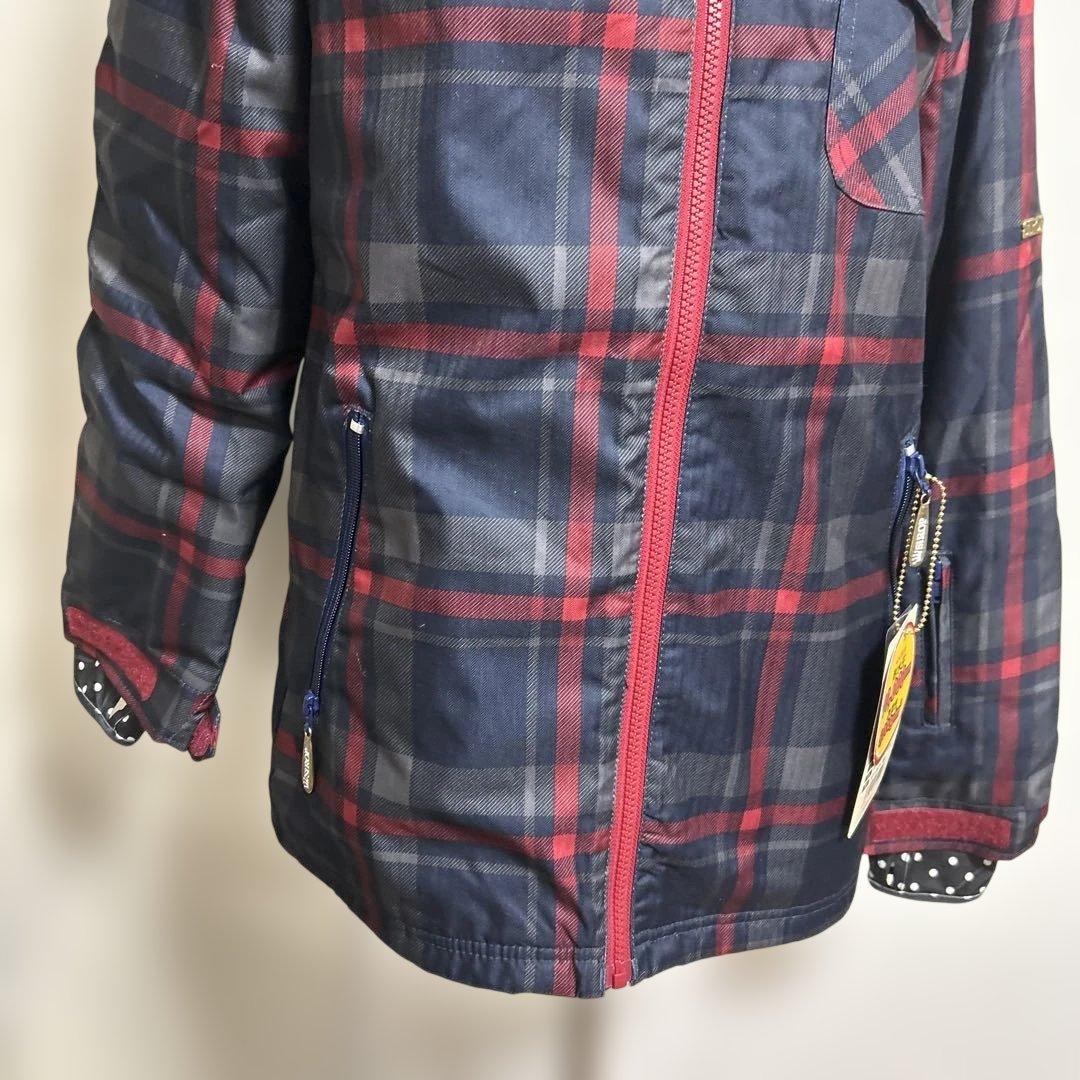 三　新品　未使用　スキーウェア　SIROP　シロップ　Sサイズ　チェックネイビー