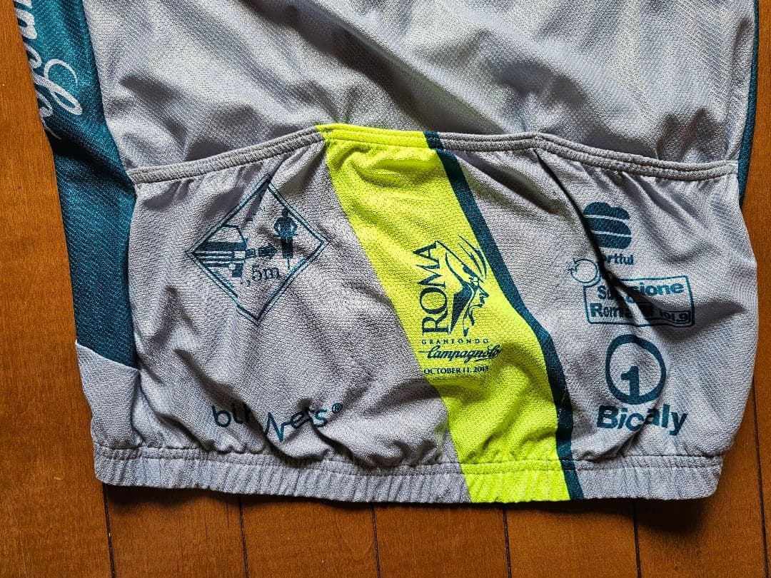 sportful Campagnolo サイクルジャージ 半袖 グレー/イエロー