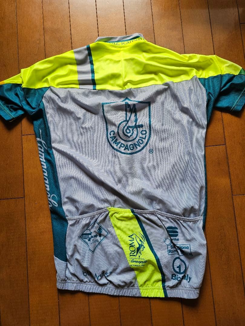 sportful Campagnolo サイクルジャージ 半袖 グレー/イエロー