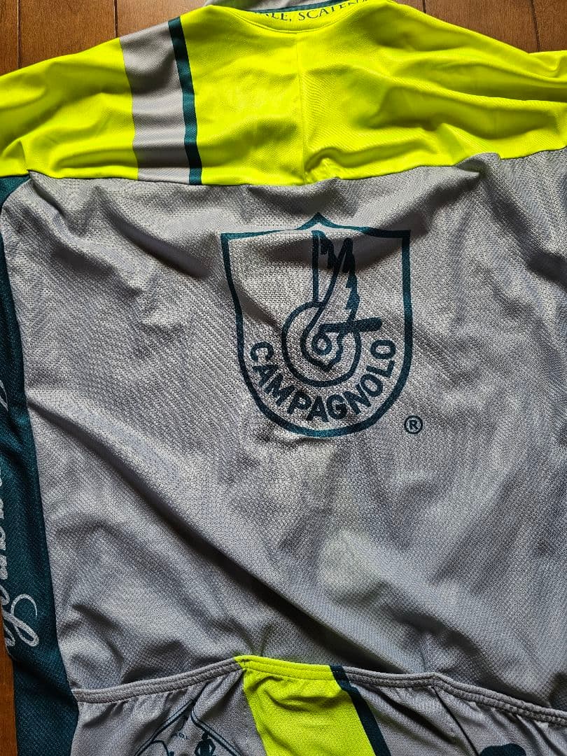 sportful Campagnolo サイクルジャージ 半袖 グレー/イエロー