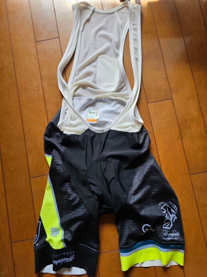 sportful Campagnolo サイクルジャージ 半袖 グレー/イエロー