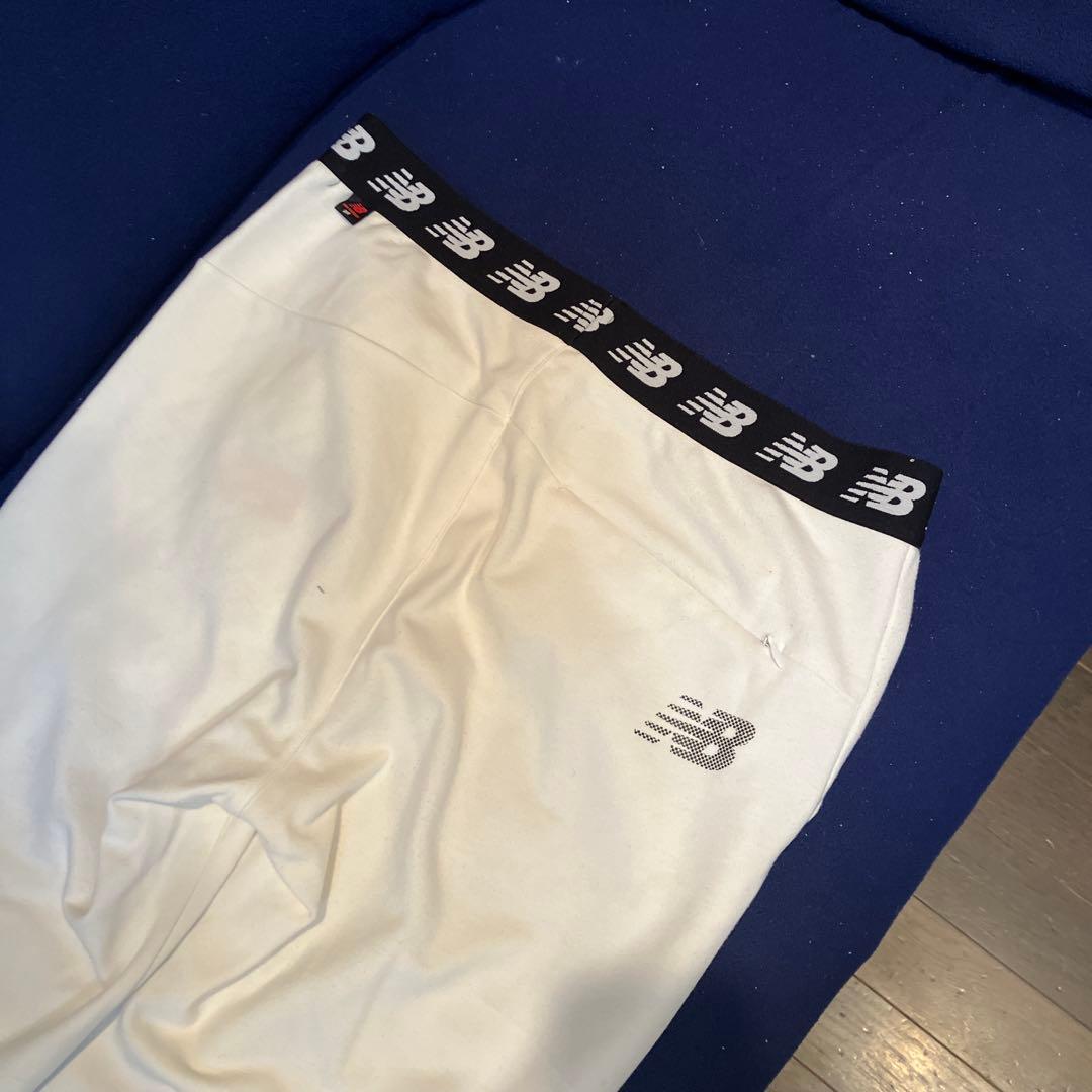 New Balance メンズパンツ ホワイト美品、ゴルフにも