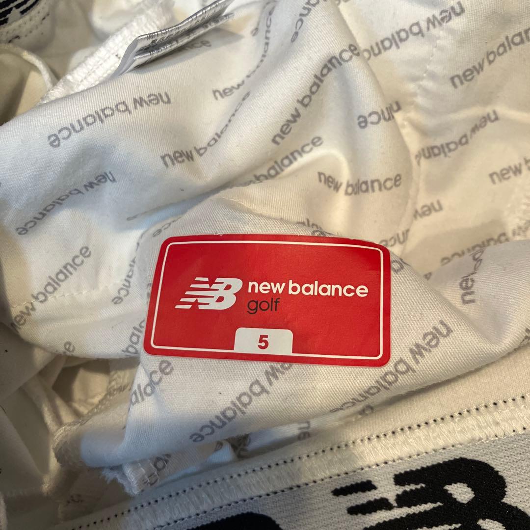 New Balance メンズパンツ ホワイト美品、ゴルフにも