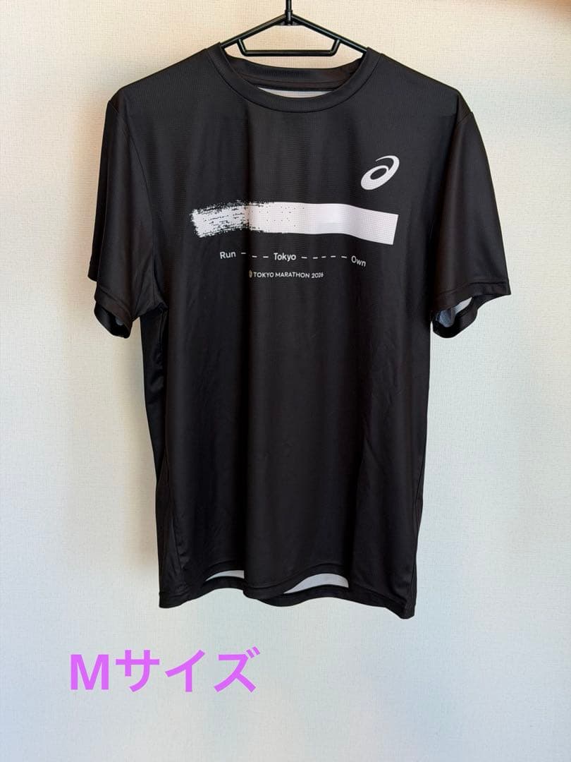 asics 東京マラソン2026 ランニングシャツ M 黒