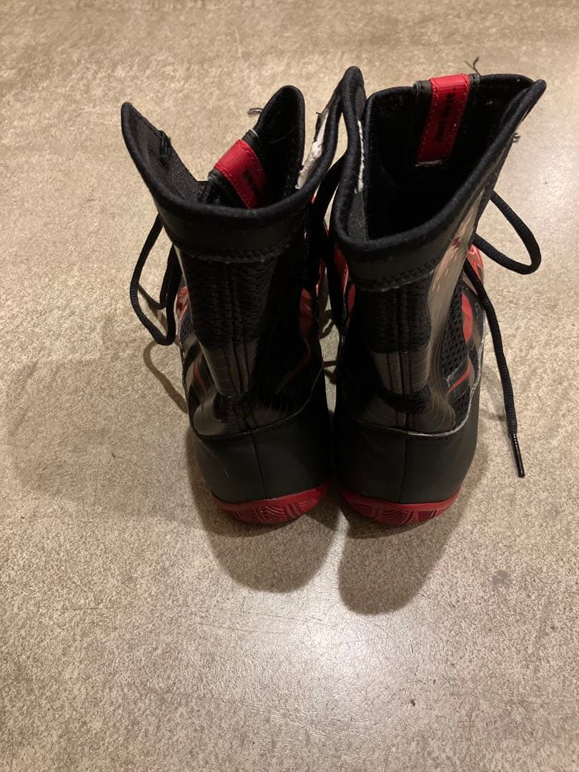 NIKE ハイパーKO ボクシングシューズ ブラック/レッド 27㎝