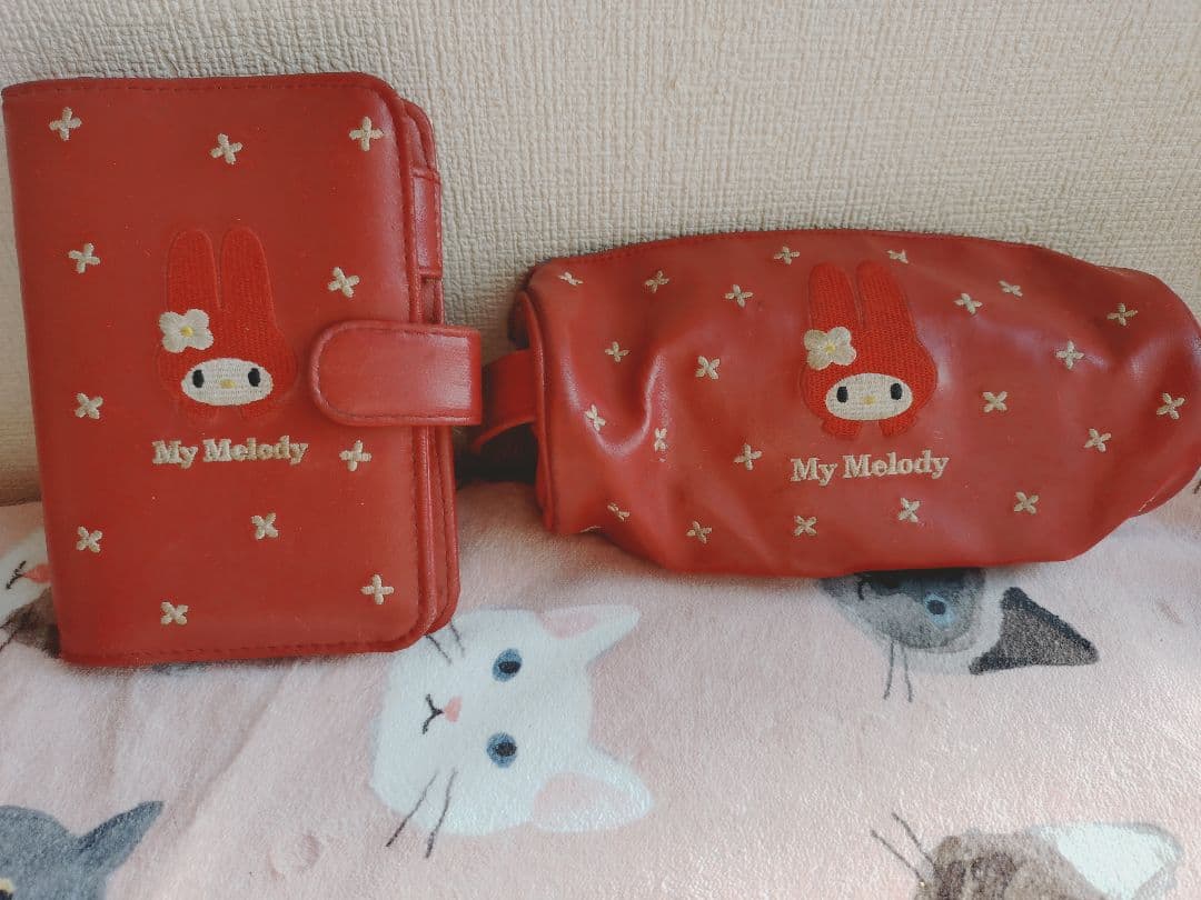 マイメロディ　昭和レトロ 手帳カバー&ペンケースセット