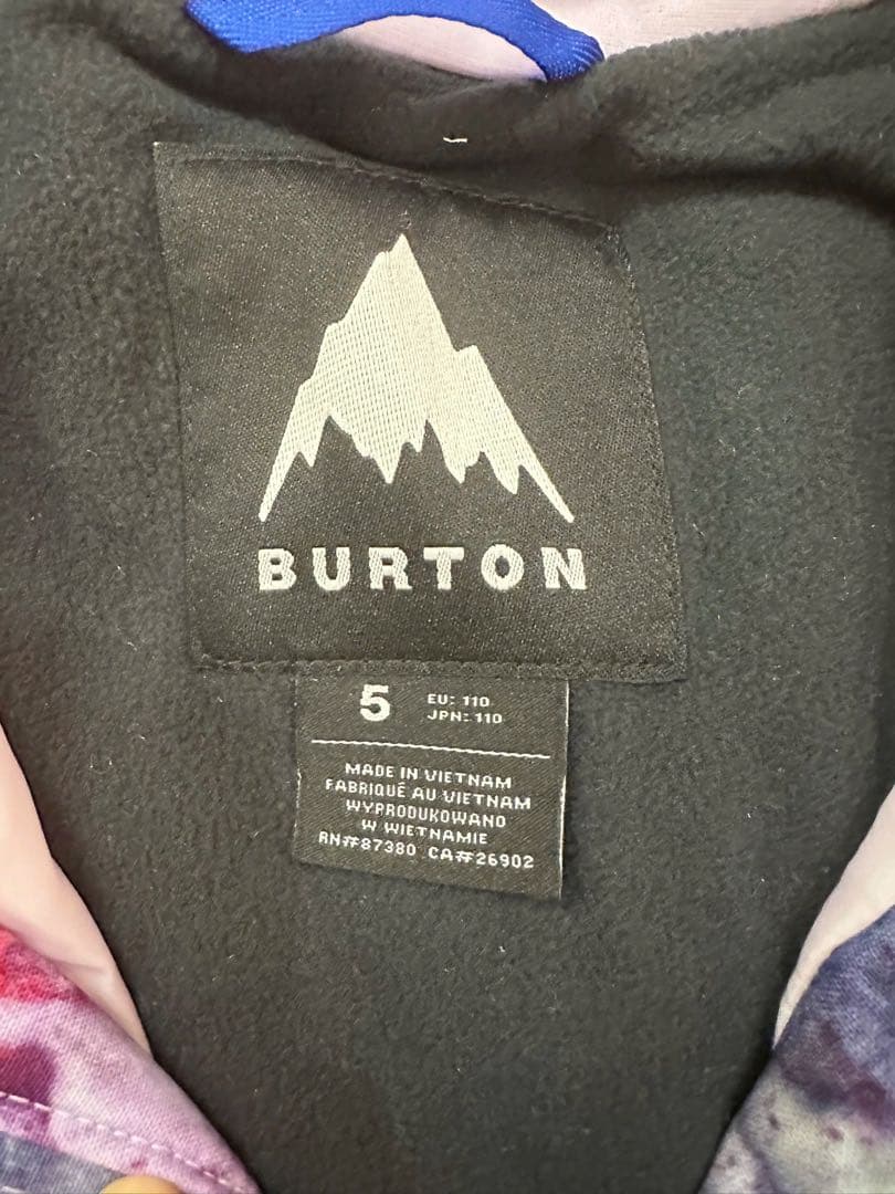 Burton スノーボードウェア 3T マルチカラー 95cm