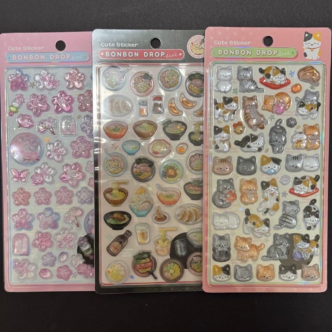 [正規品] ボンボンドロップシール　ボンドロ　和柄　7枚セット