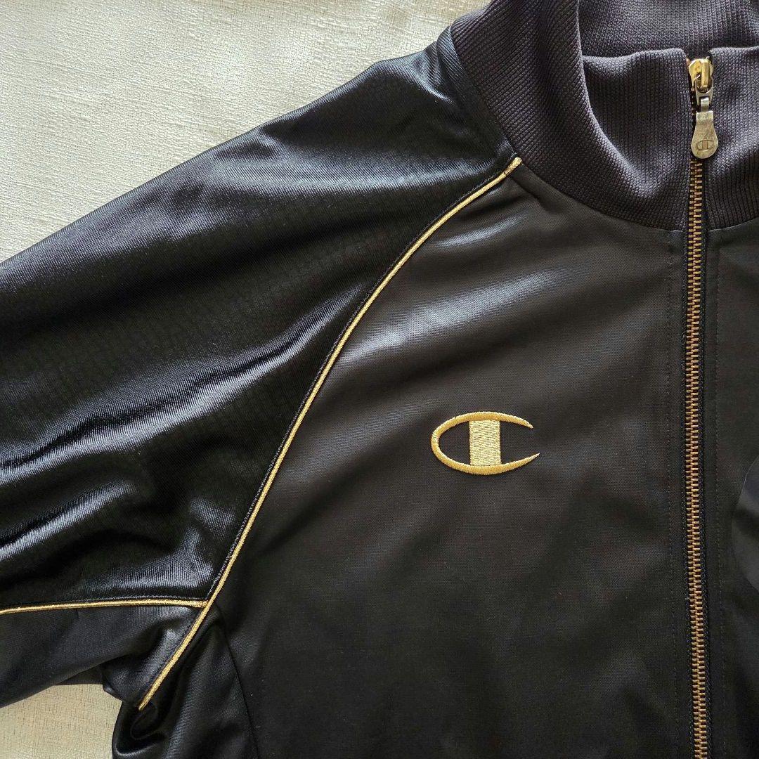 Champion チャンピオン×ドレスキャンプ セットアップジャージ 黒×金 L
