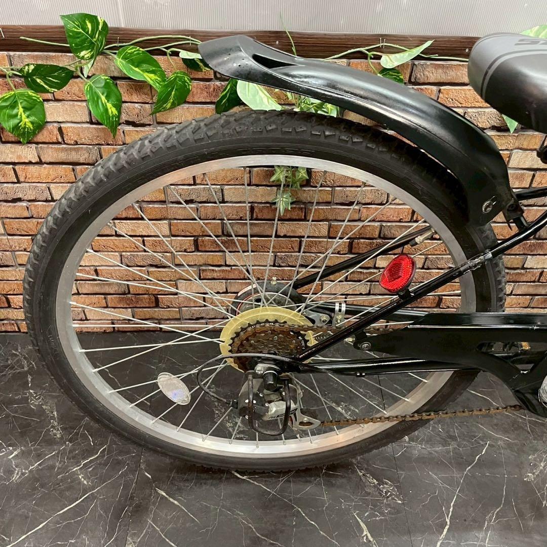 【136】子供用自転車 子供車 WILLY ブラック 26インチ 変速付き
