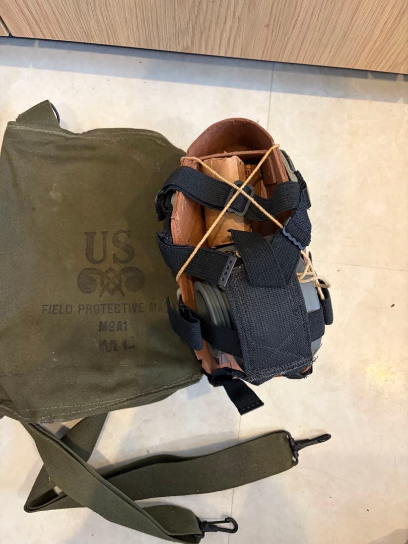 US FIELD PROTECTIVE MASK ミリタリー 実物 バッグ付き