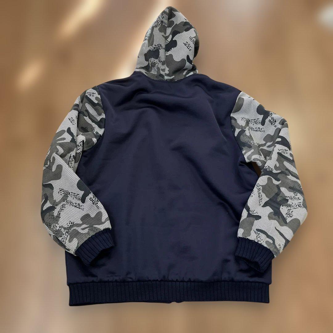 アンダーアーマー ジャージ上下セット 4XL ネイビー/迷彩　裏起毛